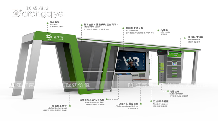智能化公交候車(chē)亭